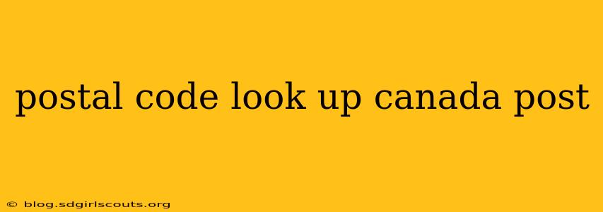 postal code look up canada post