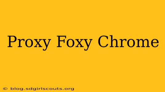 Proxy Foxy Chrome