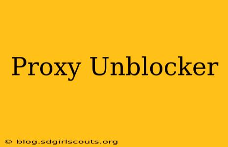 Proxy Unblocker