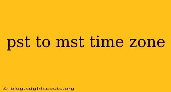 pst to mst time zone