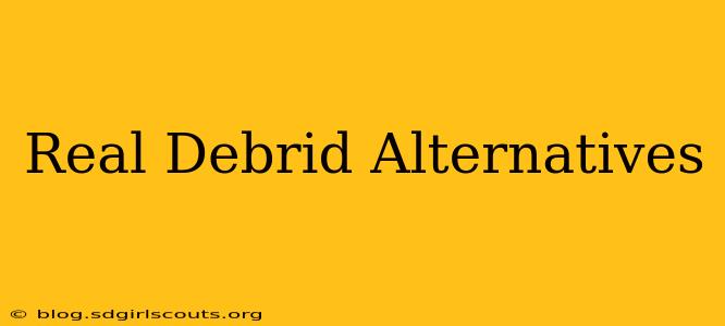 Real Debrid Alternatives
