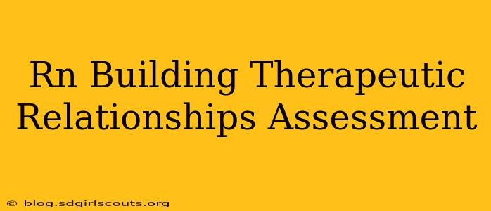 Rn Building Therapeutic Relationships Assessment