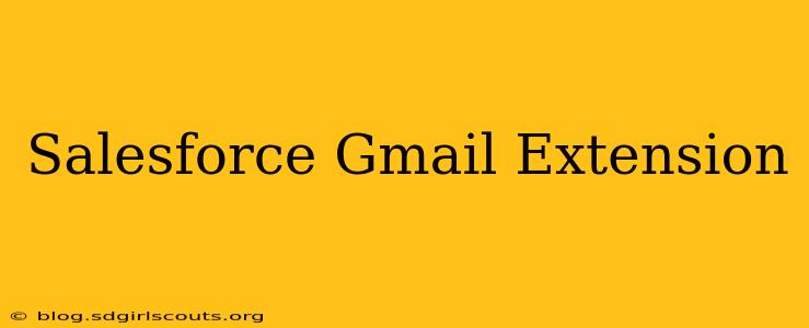Salesforce Gmail Extension