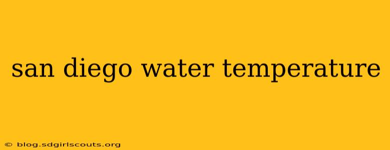 san diego water temperature