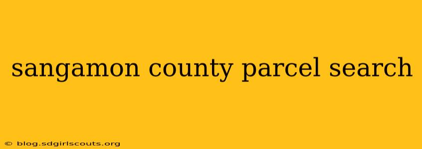 sangamon county parcel search