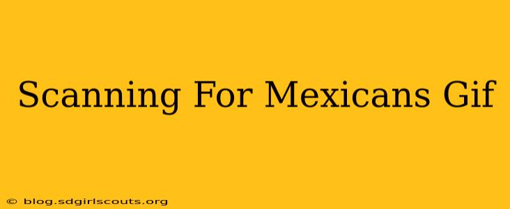 Scanning For Mexicans Gif