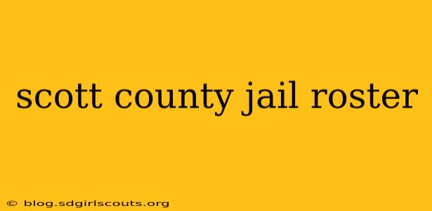 scott county jail roster