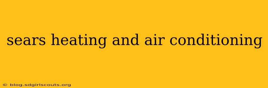 sears heating and air conditioning