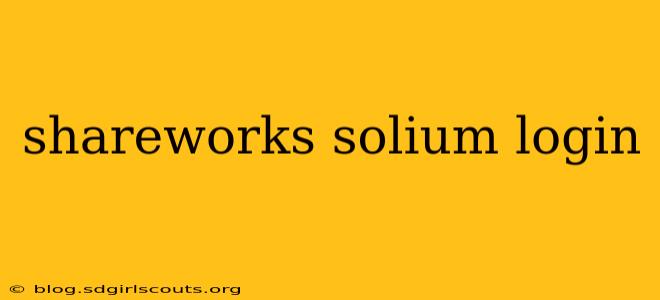 shareworks solium login
