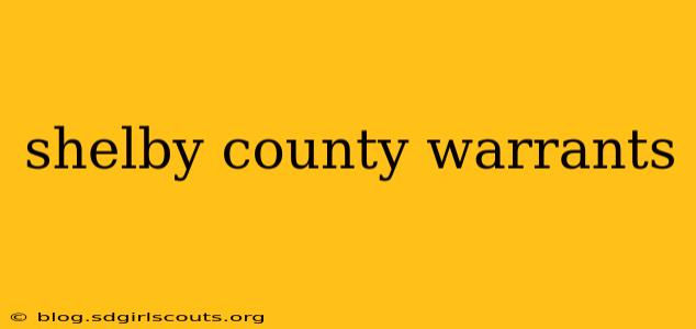 shelby county warrants