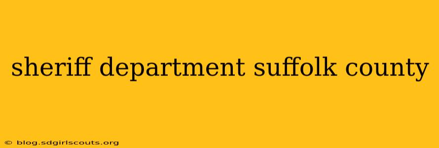 sheriff department suffolk county