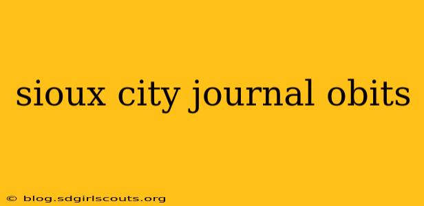 sioux city journal obits