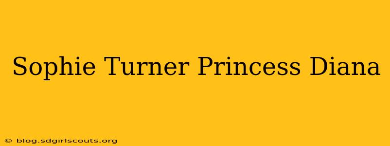 Sophie Turner Princess Diana
