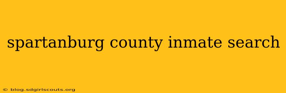 spartanburg county inmate search