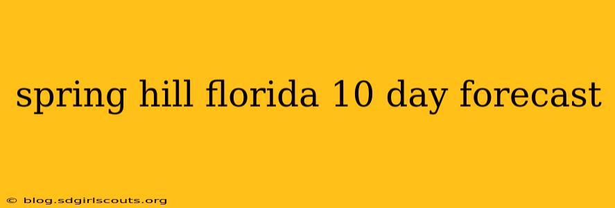 spring hill florida 10 day forecast