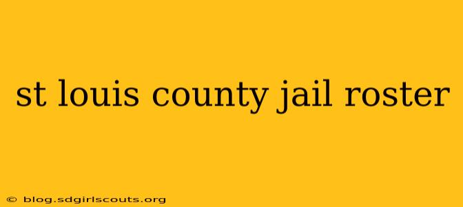 st louis county jail roster