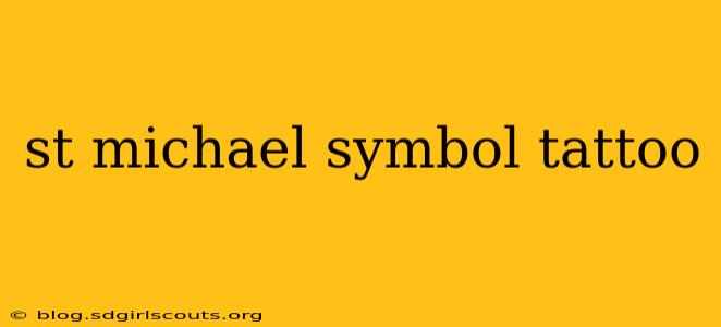 st michael symbol tattoo