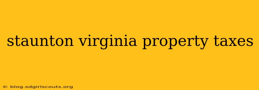 staunton virginia property taxes