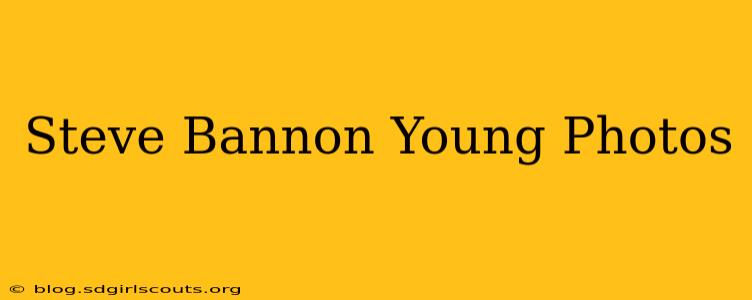 Steve Bannon Young Photos