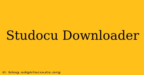 Studocu Downloader