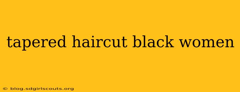 tapered haircut black women