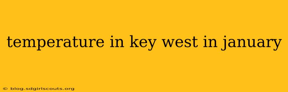 temperature in key west in january