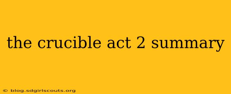 the crucible act 2 summary