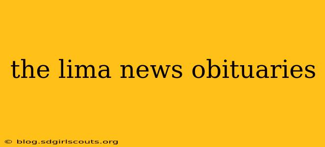 the lima news obituaries