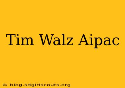 Tim Walz Aipac