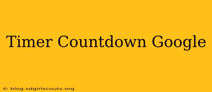 Timer Countdown Google