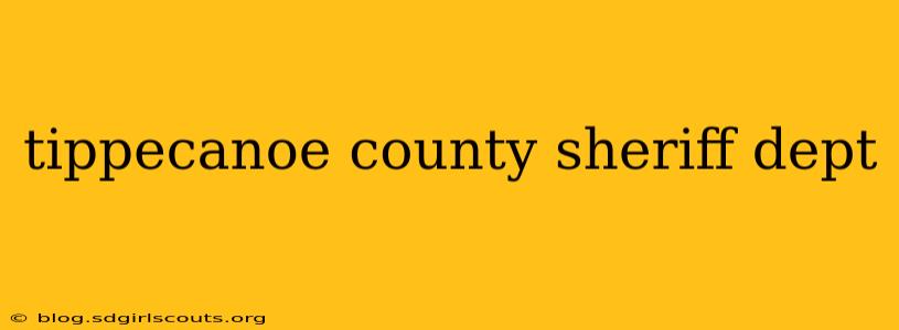 tippecanoe county sheriff dept