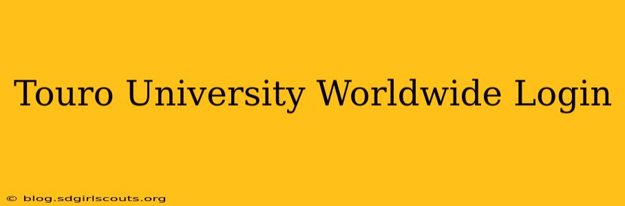 Touro University Worldwide Login