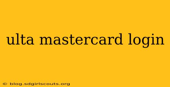 ulta mastercard login