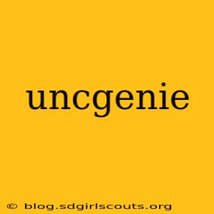 uncgenie