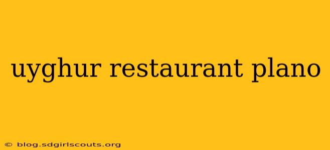 uyghur restaurant plano