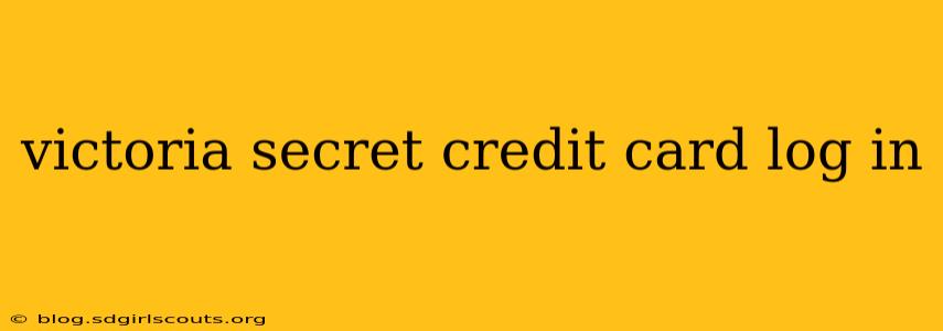 victoria secret credit card log in