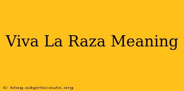 Viva La Raza Meaning