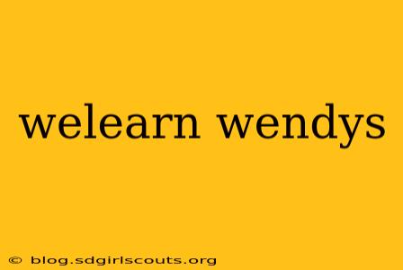 welearn wendys