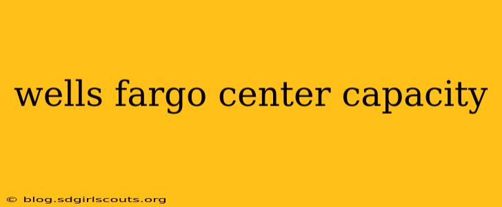 wells fargo center capacity
