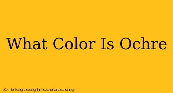 What Color Is Ochre