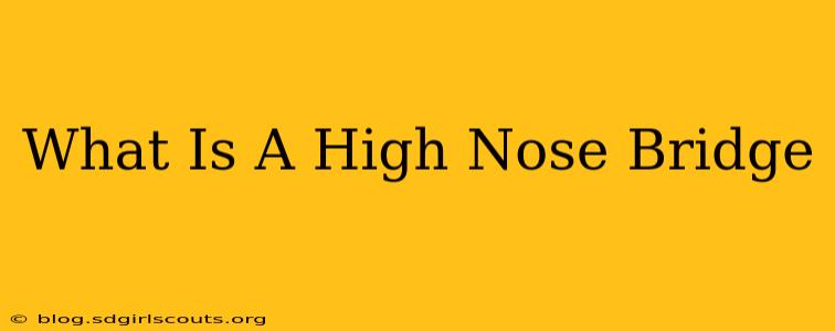 What Is A High Nose Bridge
