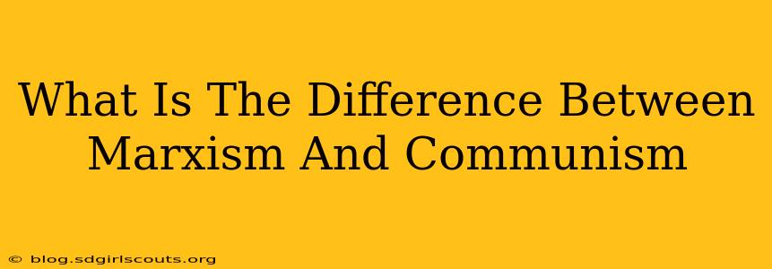 What Is The Difference Between Marxism And Communism