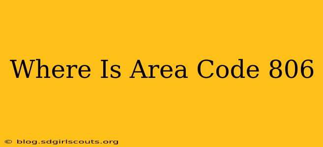 Where Is Area Code 806