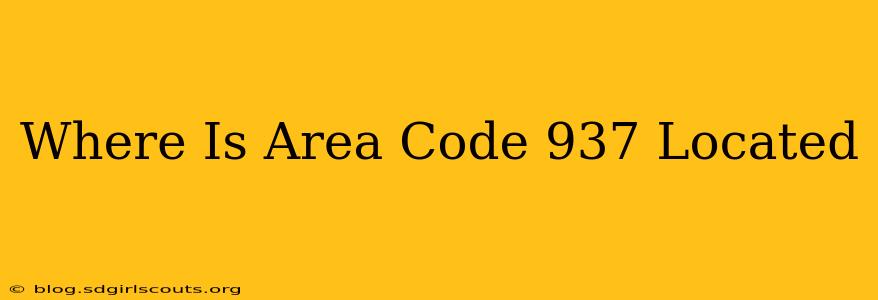 Where Is Area Code 937 Located
