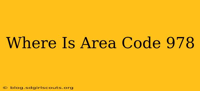 Where Is Area Code 978