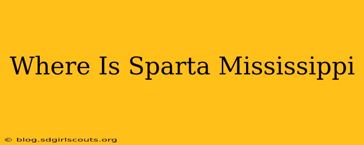 Where Is Sparta Mississippi
