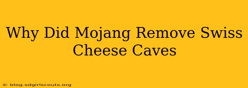 Why Did Mojang Remove Swiss Cheese Caves