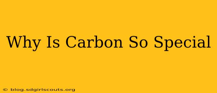Why Is Carbon So Special
