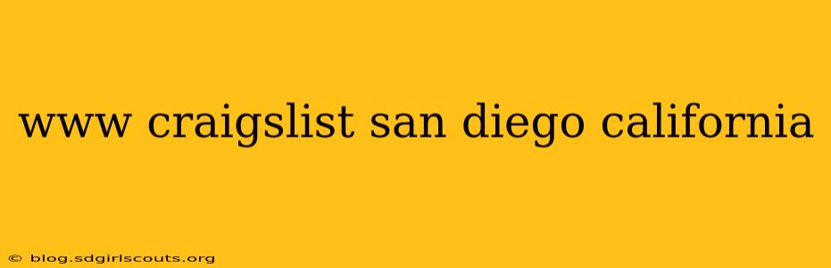 www craigslist san diego california