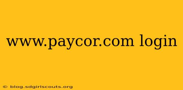 www.paycor.com login